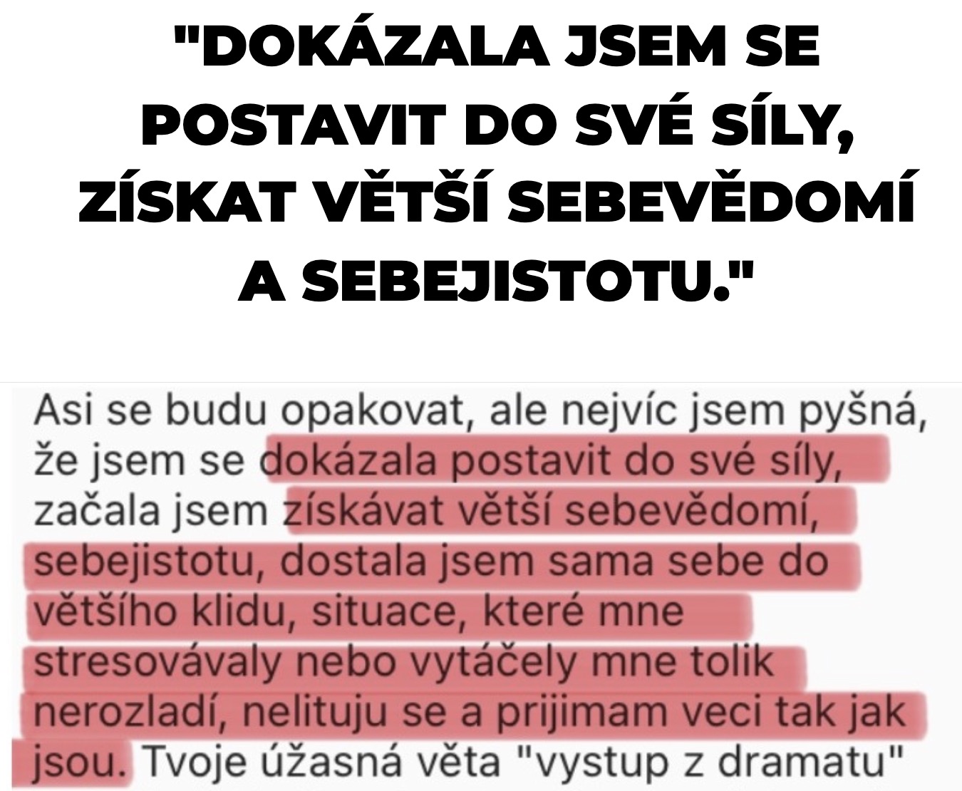 Reference účastníka webináře