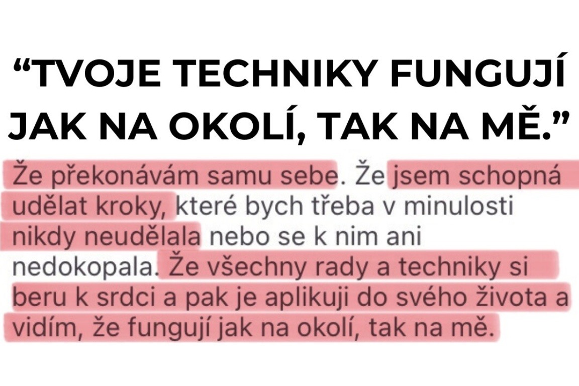 Reference účastníka webináře