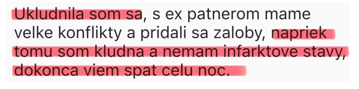 Reference - Nemám infarktové stavy, spím celou noc